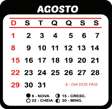 Puentes y días festivos 2021. Calendario Agosto 2021 Com Feriados E Fases Da Lua Imagem Legal Calendario Calendario De Fotos Modelos De Calendario