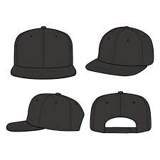 Design De Maquete De Ilustracao Vetorial Plana De Moda De Bone De Snapback Snapback Cap Fashion Hat Vector Fashion Flats