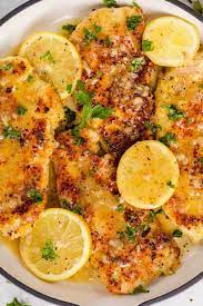We love this lemon herb recipe because it has a little tang and is also the secret to juicy baked chicken breast is to cook it at a high temperature, blasting it with heat over a short period of time. Lemon Chicken Recipe With Lemon Butter Sauce Natashaskitchen Com