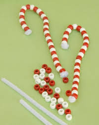 And some can even be eaten. Make Beaded Candy Cane Ornaments Activity Education Com