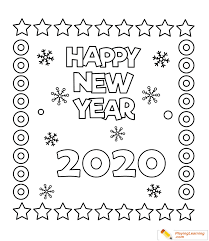 The new year is celebrated a week after christmas all over the world. Happy New Year 2020 Coloring Page 01 Free Happy New Year Coloring Page