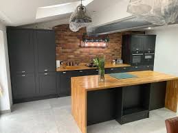A high qualiy quartz work top is the most luxorious options being scratch, stain and heat resistant. Worktop Express On Instagram Check Out How No45 Thelawns Has Used Our Solid Wood Worktops To Create Th Wood Worktop Waterfall Wood Countertop Kitchen Design