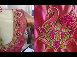 Flower Embroidery Stitches For Blouse Embroidery Designs Embroidery Designs By Ha Hand Embroidery Designs Embroidery Blouse Designs Embroidery Stitches Flowers
