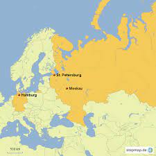 Den als russisches versailles bezeichneten park, erreichen die gäste auf dem. Stepmap Hamburg St Petersburg Landkarte Fur Deutschland