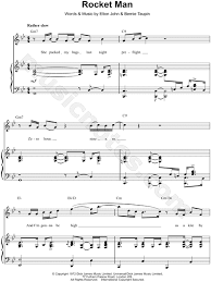 You can print the sheet music, beautifully rendered by sibelius, up to three times. Elton John Rocket Man Sheet Music In Bb Major Transposable Download Print Sku Mn0196785