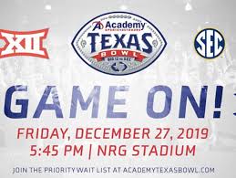 Academy Sports Outdoors Texas Bowl Big 12 Vs Sec