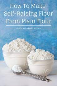 This kind of flour has salt and a leavening agent already mixed into it, eliminating the need to add these two ingredients to the. How To Make Self Raising Flour From Plain Flour Charlotte S Lively Kitchen