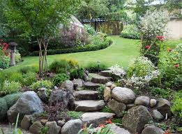 How to build a rock garden. That Is How To Make Garden Steps On A Slope 22 Hoommy Com Sloped Garden Rock Garden Landscaping Rockery Garden