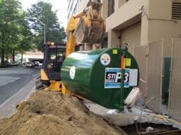 550 gallon heating oil tank cut cleaned and removed by hand