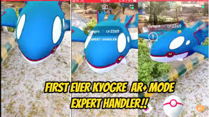 Along with groudon and rayquaza, it is a member of the weather trio. First Ever Ar Mode Kyogre Pokemon Go Youtube