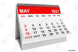 Das aktuelle kalenderblatt für den 1. Kalender Mai 2021 3d Rendering Foto Vorratig Crushpixel