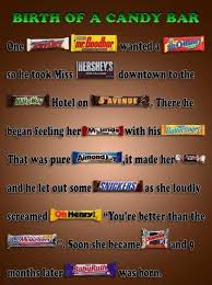 Birth Of A Candy Bar Joke Birth Of The Candy Bar Funny Baby Shower Games Baby Shower Funny Baby Shower Candy Bar