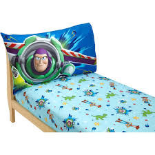 Disney 2 Piece Toy Story Power Up Toddler Sheet Set Walmart Com Walmart Com