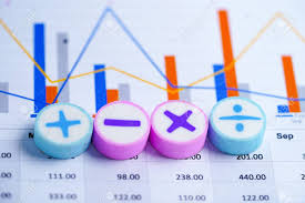 Math Symbols Charts Graphs Spreadsheet Finance Banking Account