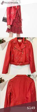 Michael Kors Leather Moto Jacket Leather Moto Jacket Light Wash Jeans Moto Jacket