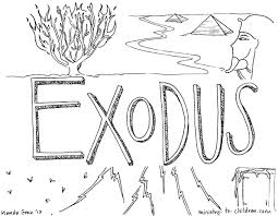 Click here for more free bible resources! Book Of Exodus Bible Coloring Page For Children