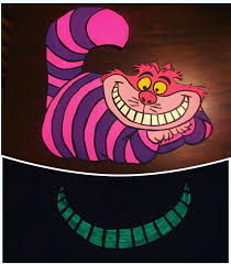 This leads people to assume that the lines can be found in the original story, while they are in fact not from the 'alice' books at all. I Painted The Smile On My Cheshire Cat With Glow In The Dark Paint Dark Paintings Cheshire Cat Smile Alice In Wonderland