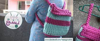 كل شنطة وتفاصيلها وطابعها الخاص ودى أكبر ميزة من مزايا الشغل اليدوى انها حاجة ليك وبس crochet scarf fashion crochet