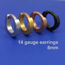 14 Gauge Hoop Earring 14 Gauge Cartilage Hoop Earrings For Etsy Cartilage Earrings Hoop Mens Earrings Hoop Hoop Earrings