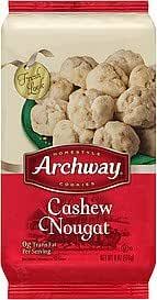 Archway cashew nougat cookies 6 pack 6 oz trays by archway. Archway Holiday Cashew Nougat Cookies One 6 Oz Box Amazon Com Grocery Gourmet Food