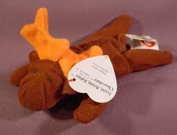 Mcdonalds Ty Teenie Beanie Babies Chocolate The Moose 1993 Cloth Paper Hang Tag Rons Rescued Treasures