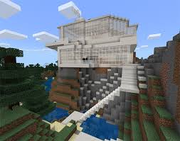 I posted the design on instagram in december, many wanted a tutorial. Mountain Modern House Creation Minecraft Pe Maps