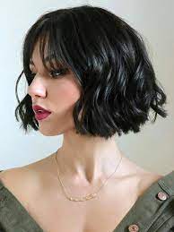 Having short, wavy hair is a blessing in many ways. 30 Stylish And Simple Short Hairstyles For Women Flymeso Blog Short Wavy Hair Short Hair With Bangs Short Thick Wavy Hair