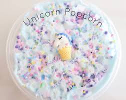 Unicorn Popcorn Slime Slime Shop Scented Slime Unicorn Slime Unicorn Thick Slime Pastel Slime Slime Shops Slime Glitter Slime