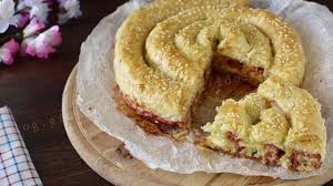 Torta Salata Di Pasta Sfoglia Ripiena A Spirale Youtube