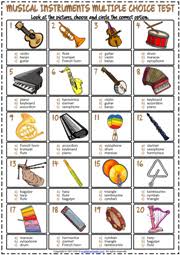 Printable worksheets illustrating music click on the thumbnails to get a larger, printable version. Musical Instruments Esl Vocabulary Worksheets