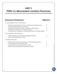 This ratio gives the number of standard deviations separating the two values. Ib Chemistry Unit 1 Topic 11 Measurement And Data Processing