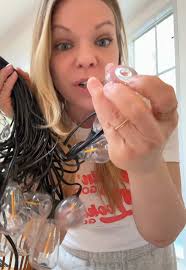 Patio Makeover with Waterproof Edison Bulb String Lights