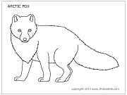 Arctic Fox Coloring Page Arctic Animals Printables Arctic Fox Art Artic Animals