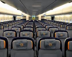 The Brand New Lufthansa Airbus A380 Economy Class Cabin Aeronave Varig Airlines Aviacao
