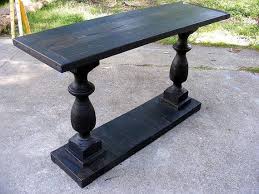 Console Table Handcrafted Beautiful Ebony Balustrade Diy Sofa Table Diy Sofa Sofa Table Design