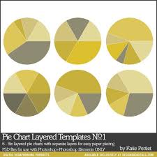 Pie Charts Layered Templates No 01 Katie Pertiet Pse Ps