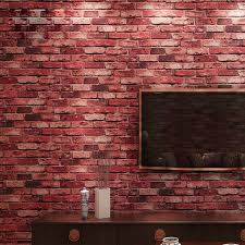 Od red brick wall texture background. 9 6m Retro Red Brick Wallpapers Feature 3d Effect Realistic Grout Textured Vinyl Ebay