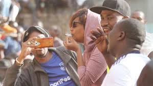 I do not know who gave that blog that information but i don't want to talk about it. Karen Nyamu Puffs And Passes A Joint During Koth Biro Finals Photos Nairobi News
