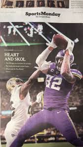 The new york times hits 6.5 million total subscriptions. Front Page Of Today S New York Times Sports Section Minnesotavikings