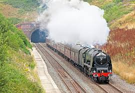Ex Lms Duchess Class 4 6 2 46233 Duchess Of Sutherland Emerges From Whiteball Tunnel With The Railway Touring Company Royal Duc Train Steam Trains Touring