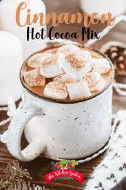 Homemade Cinnamon Hot Cocoa Mix Recipe Cinnamon Hot Chocolate Hot Cocoa Mix Recipe Homemade Hot Chocolate Mix