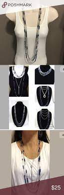 Premier Designs True Blue Necklace Silver Cobalt Premier Designs Blue Necklace Silver Necklaces