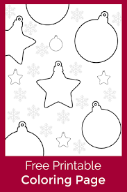 Christmas ornaments are just a few of the many coloring pages, sheets and pictures in this section. Christmas Ornaments Coloring Page Mama Likes This