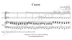 Canon by pachelbel in c pdf and midi notes sheet music: Pachelbel Canon Two Violins And Piano Youtube