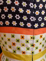 Color of the photos can be displayed differently fabric cotton jersey with anchor design navy royal blue white striped dress fabric children's fabric. 1960s Sarmi Flower And Stripe Print Dress In White Blue Navy Orange And Green For Sale At 1stdibs