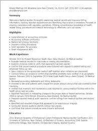 Key responsibilities for this job position include sample cv formats for internal auditor. Medical Auditor Resume Template Best Design Tips Myperfectresume