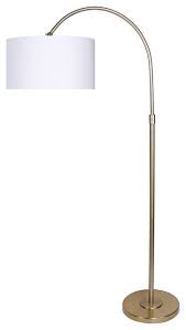 Once the lamp had lived in my living room for a while, though, i realized the finish wasn't going to work for my decor. 63 5 Modern Gold Plated Arc Floor Lamp Transitional Floor Lamps By Grandview Gallery