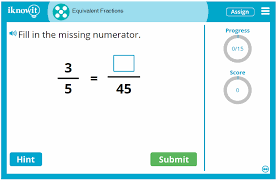 I can create multiples for given numbers, and use those multiples to create equivalent fractions with the same denominator. Interactive Math Lesson Equivalent Fractions
