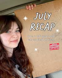 What a busy July! This was one of the most intense but yet most rewarding  months of my art career so far. I'm so grateful to have a community that  appreciates and