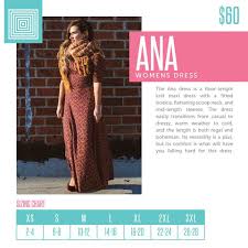 Lularoe Size Chart Ana Bedowntowndaytona Com